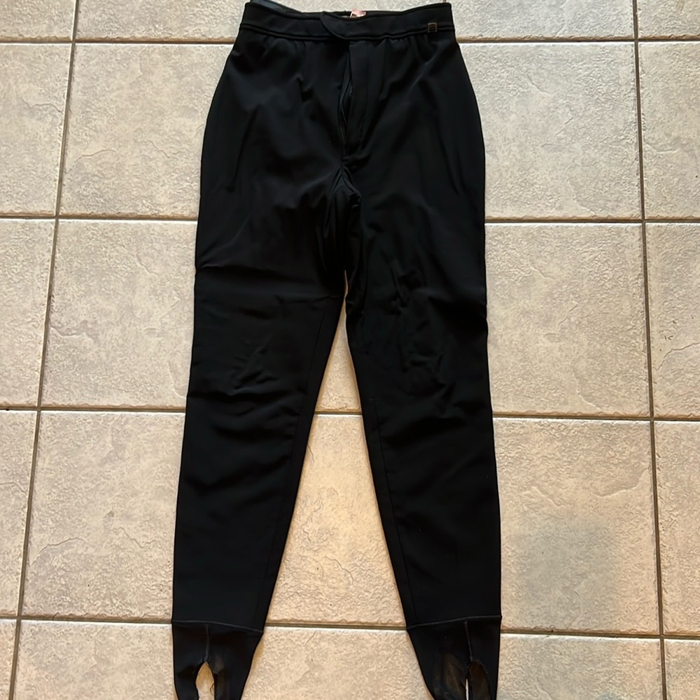 Roffe retro fleece lined stirrup zip ski pants sz12 long - Picture 1 of 6